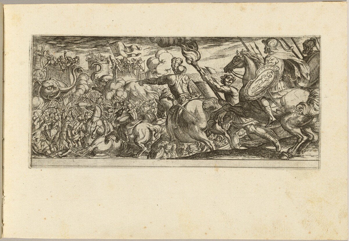 Cavalry Attack on a Walled Fortress by Antonio Tempesta