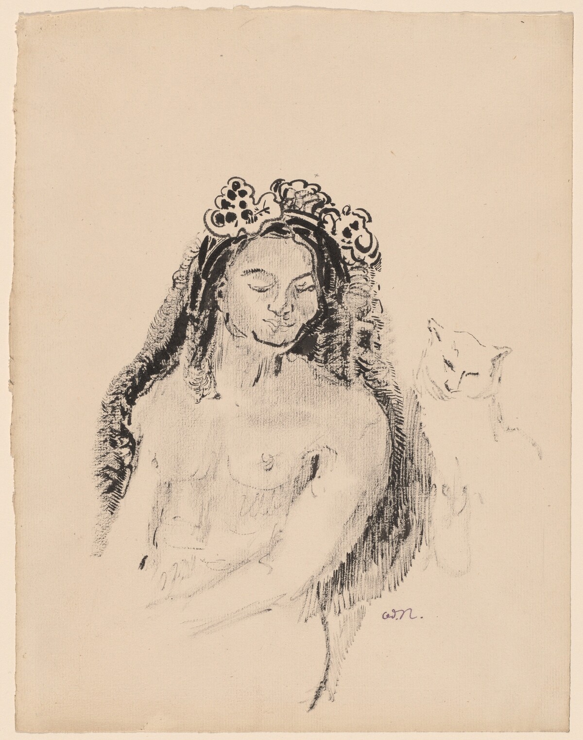 The Queen of Sheba (La Reine de Saba) by Odilon Redon