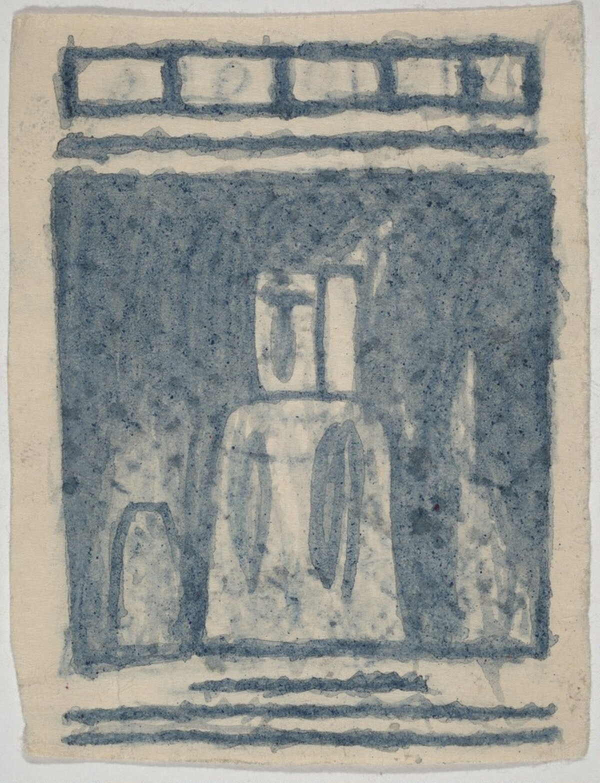 Untitled (Figure) [verso] by James Castle