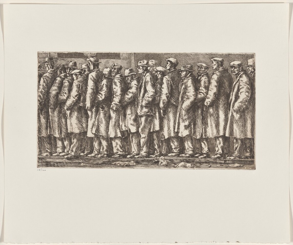 Bread Line—No One Has Starved by Reginald Marsh