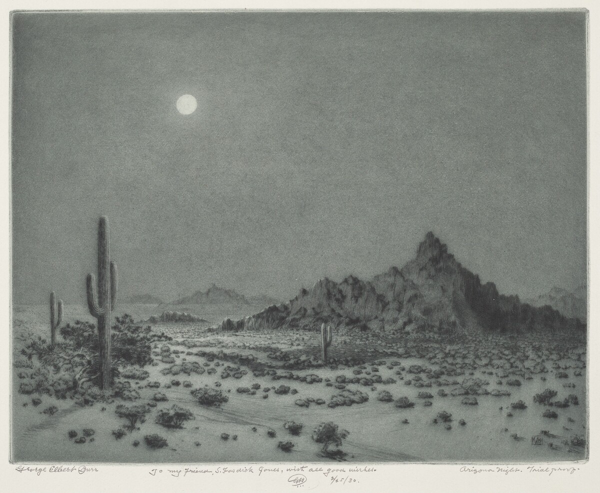Arizona Night by George Elbert Burr