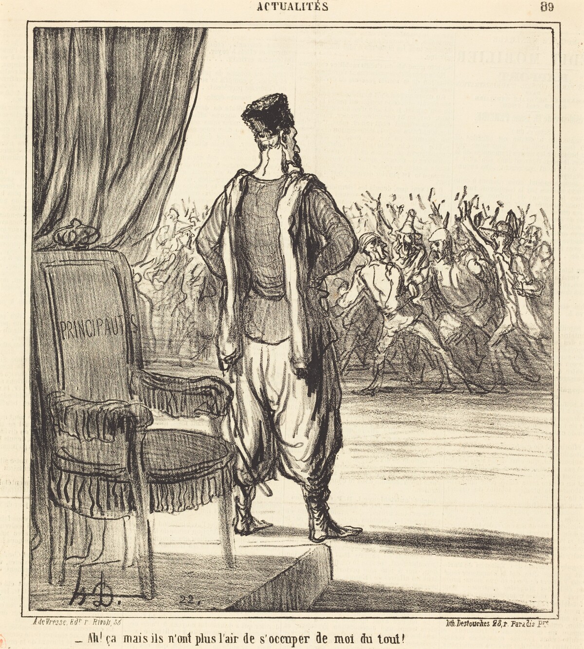 Ah! ça... ils n'ont plus l'air de s'occuper de moi by Honoré Daumier