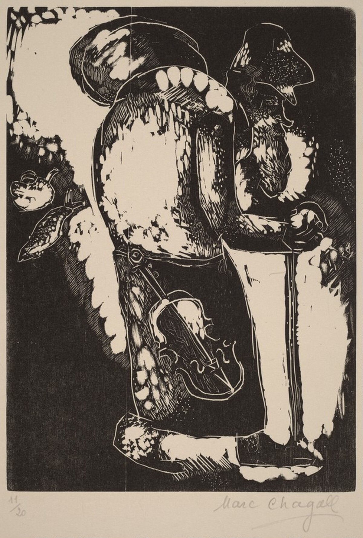 Man with a Sack by Marc Chagall