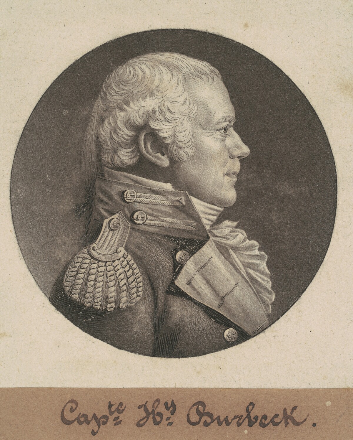Henry Burbeck by Charles B. J. Févret de Saint-Mémin