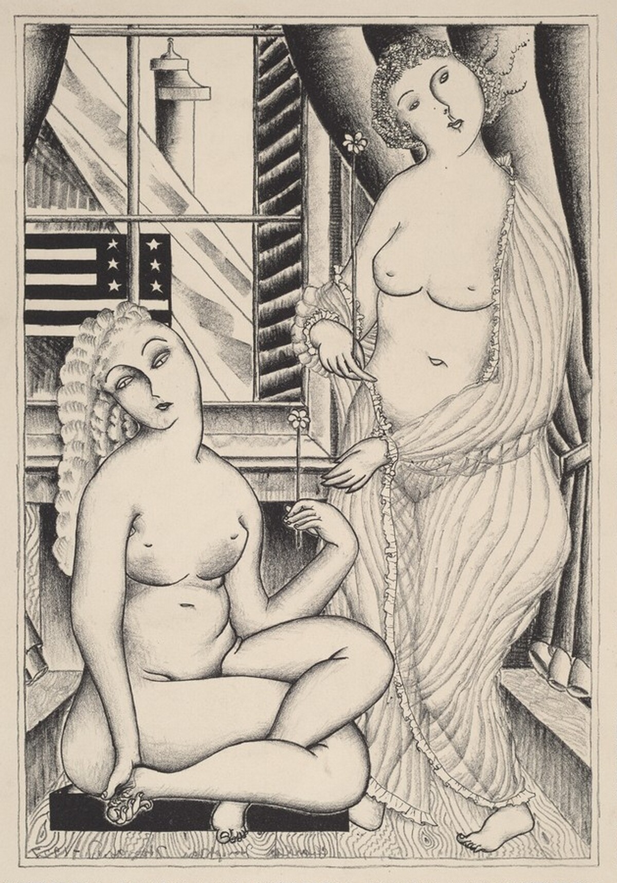 Untitled (Two nude women) by Charles Houghton Howard
