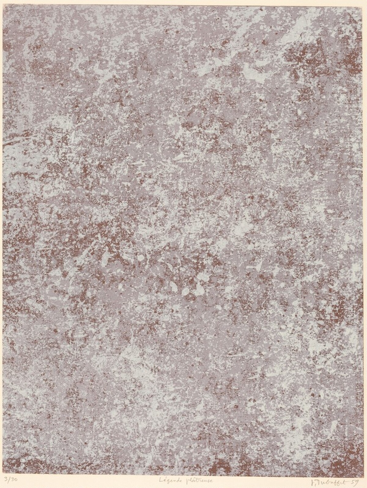 Legende platreuse by Jean Dubuffet