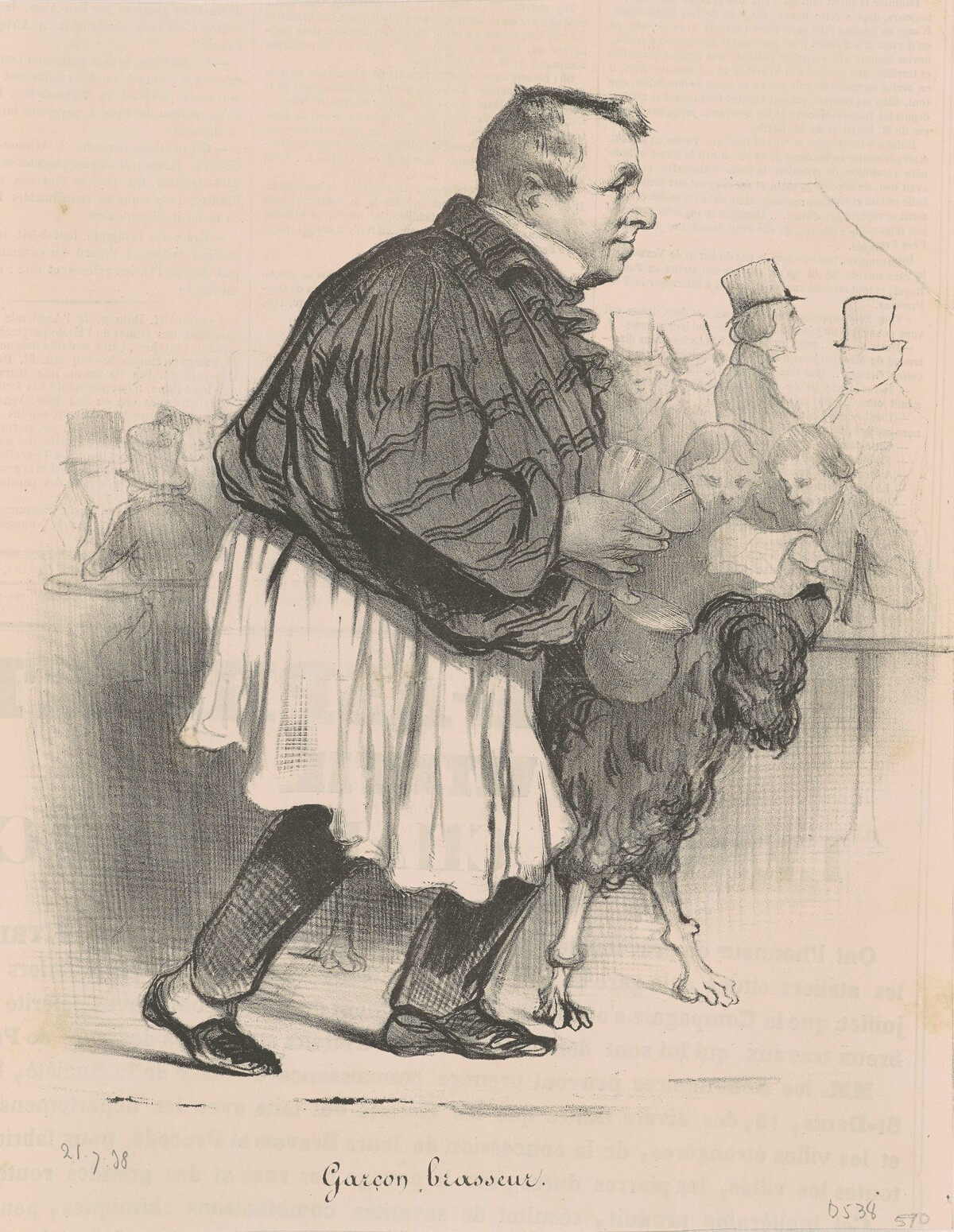 Garçon brasseur... by Honoré Daumier