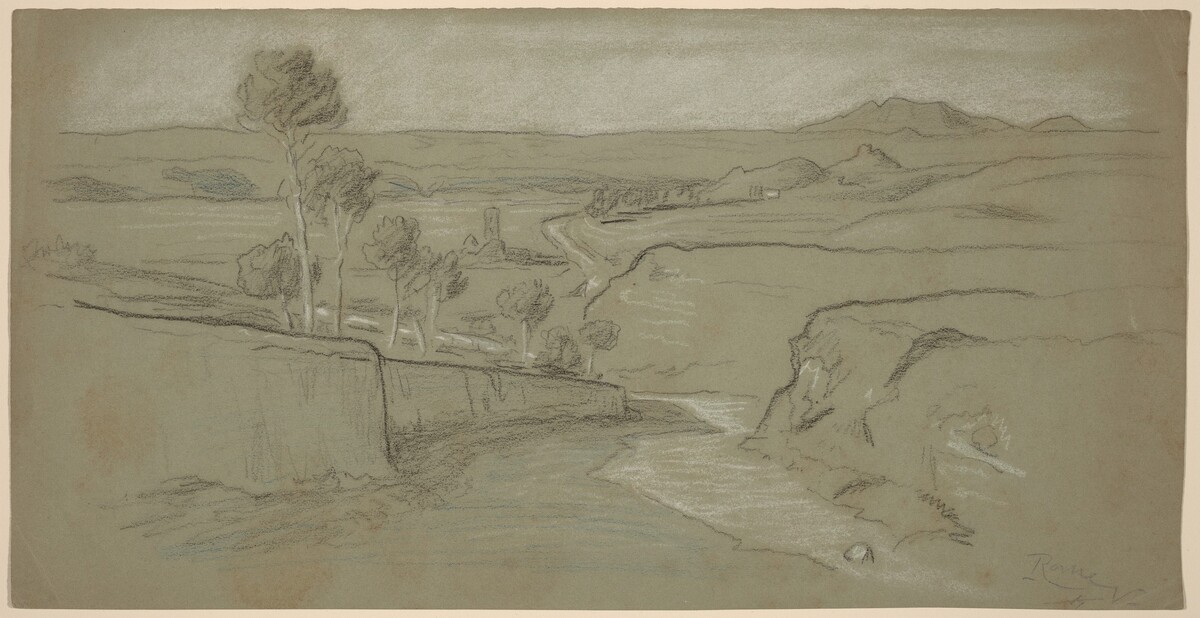Roman Landscape by Elihu Vedder
