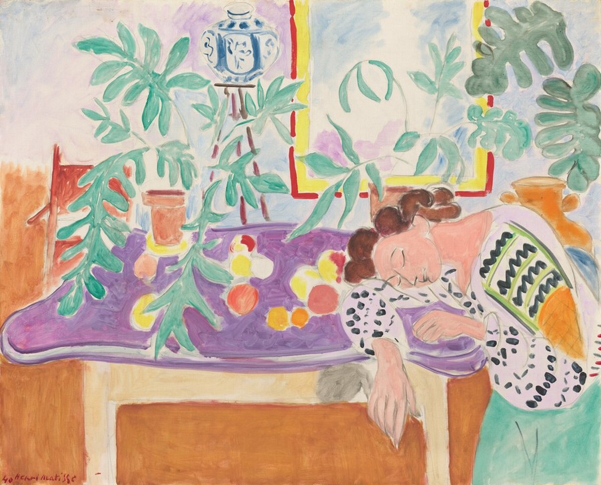 Still Life with Sleeping Woman by Henri Matisse