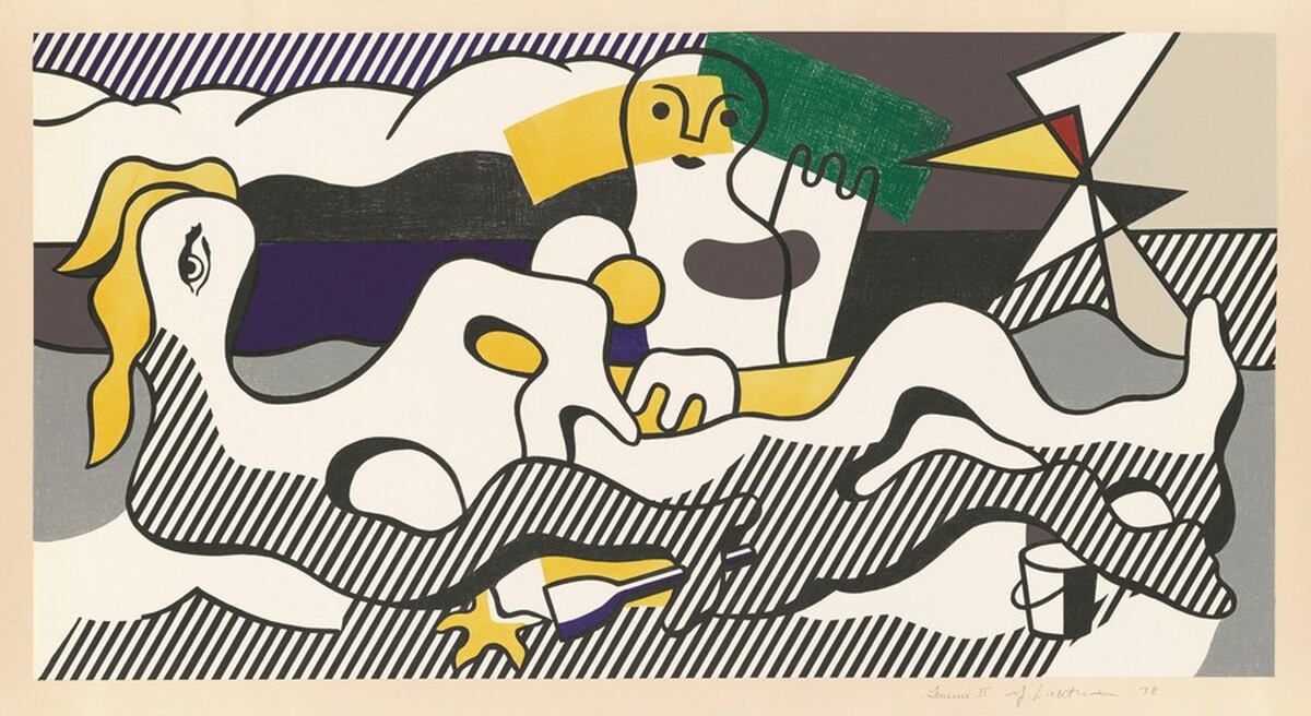 At the Beach by Roy Lichtenstein