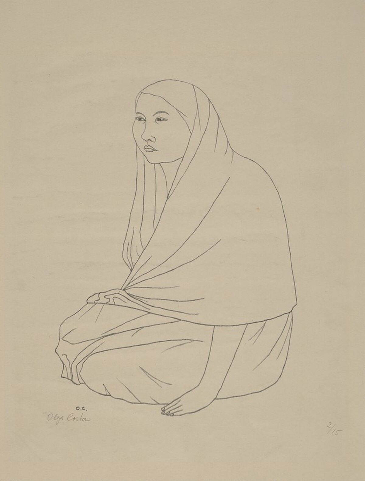 Woman Seated by Olga Costa