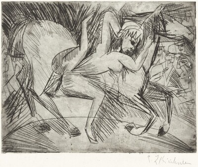 Acrobat on a Horse (Voltigeuse zu Pferd)