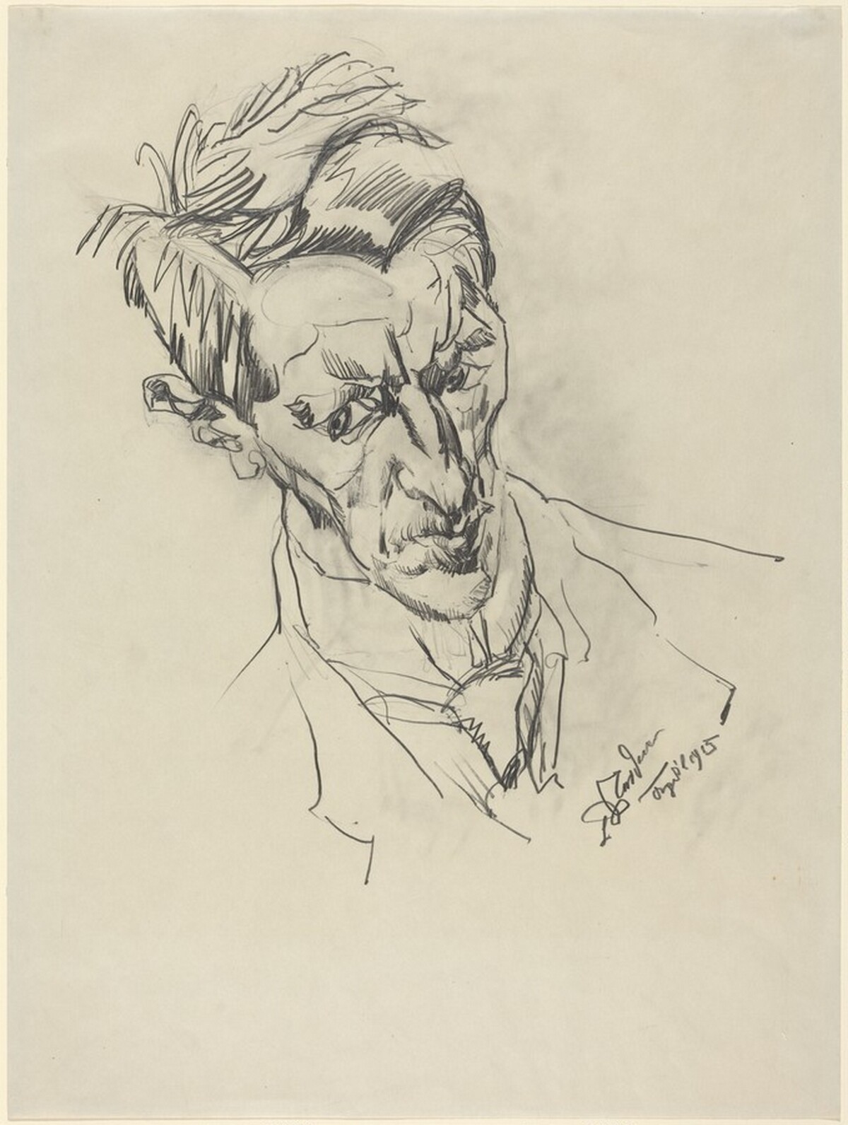 Hans Freimark by Ludwig Meidner