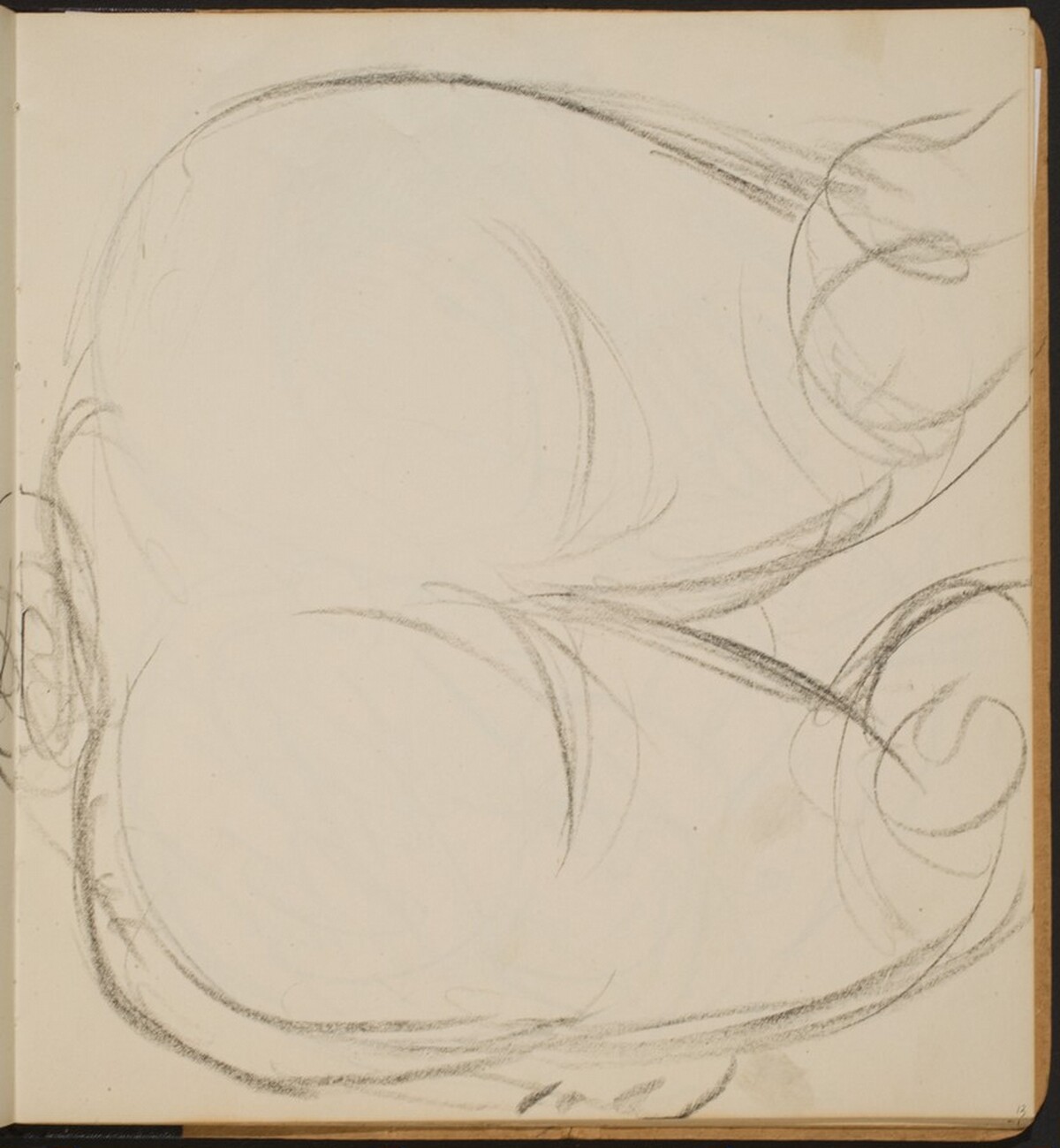 Weiblicher Akt in Rückenansicht (Nude from Behind) [p. 13] by Max Beckmann