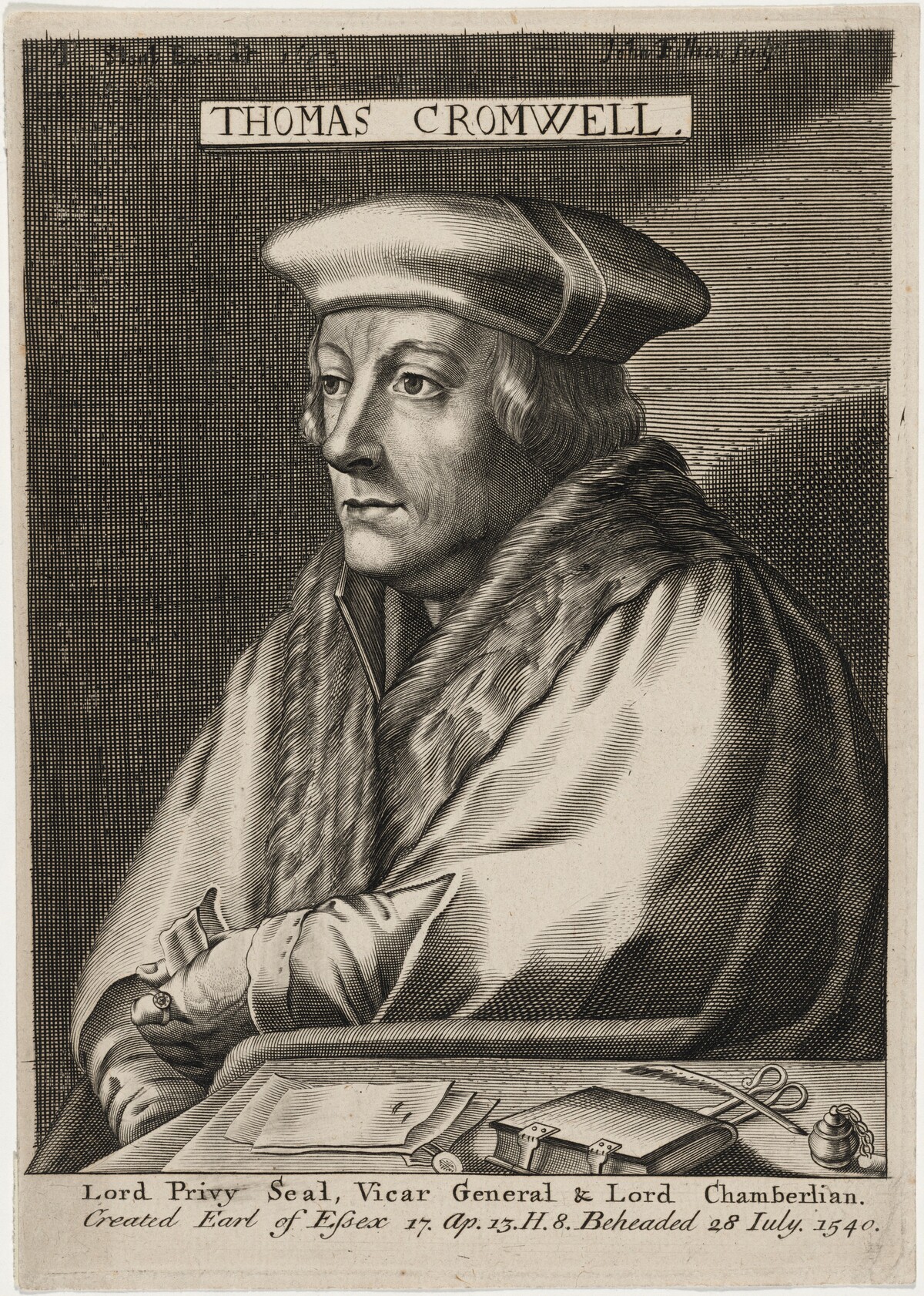 Thomas Cromwell, Earl of Essex by John Fillian after Hans Holbein the Elder