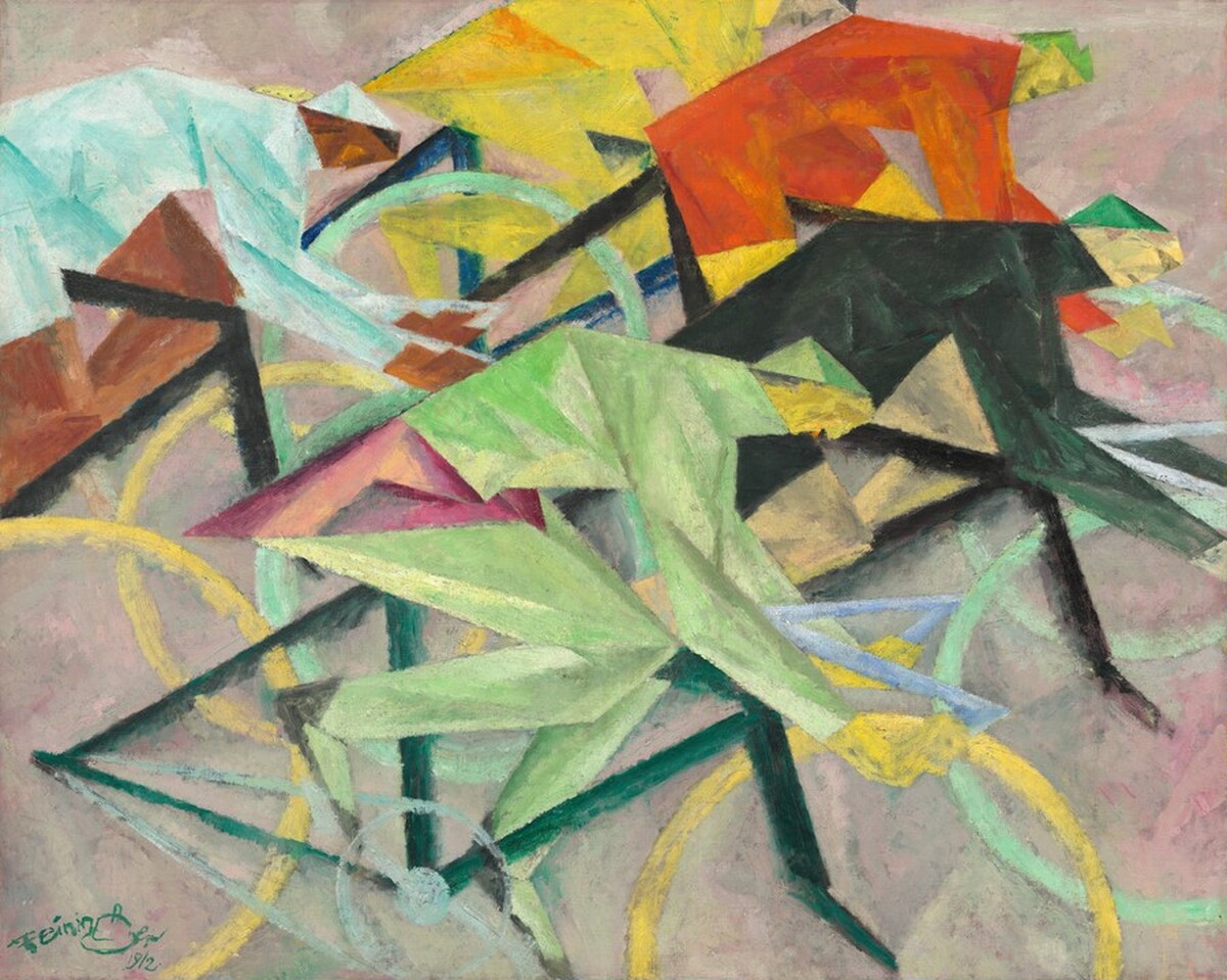 The Bicycle Race by Lyonel Feininger