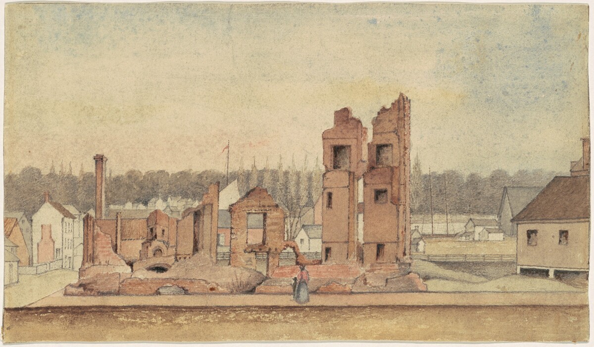 Ruins of a Tavern, Petersburg, Virginia by William Skinner Simpson, Jr.