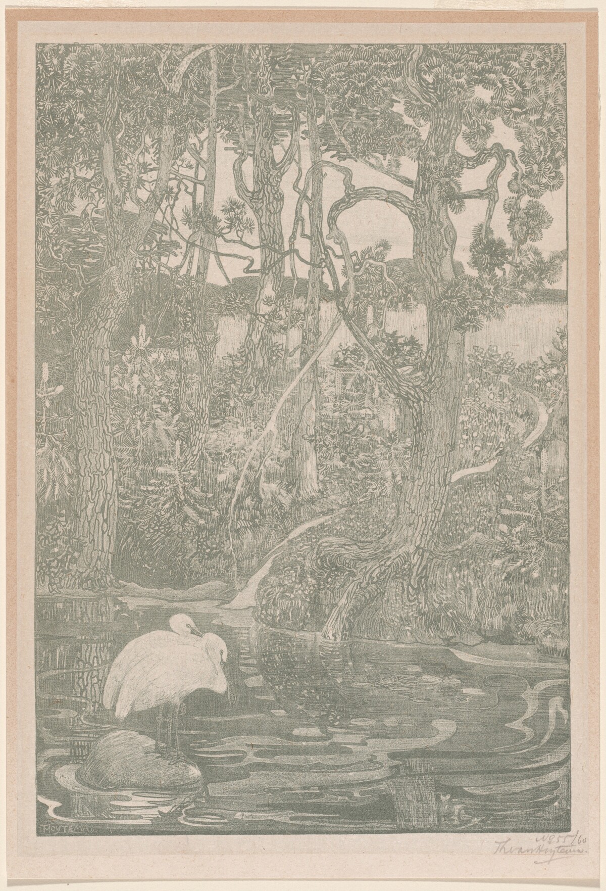 Bosidylle (Woodland Idyll) by Theodoor van Hoijtema