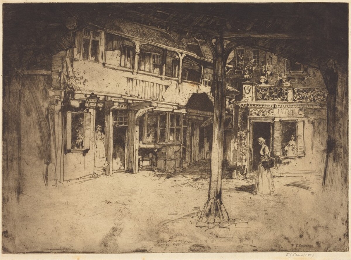 Cour des Bons Enfants, Rouen by David Young Cameron