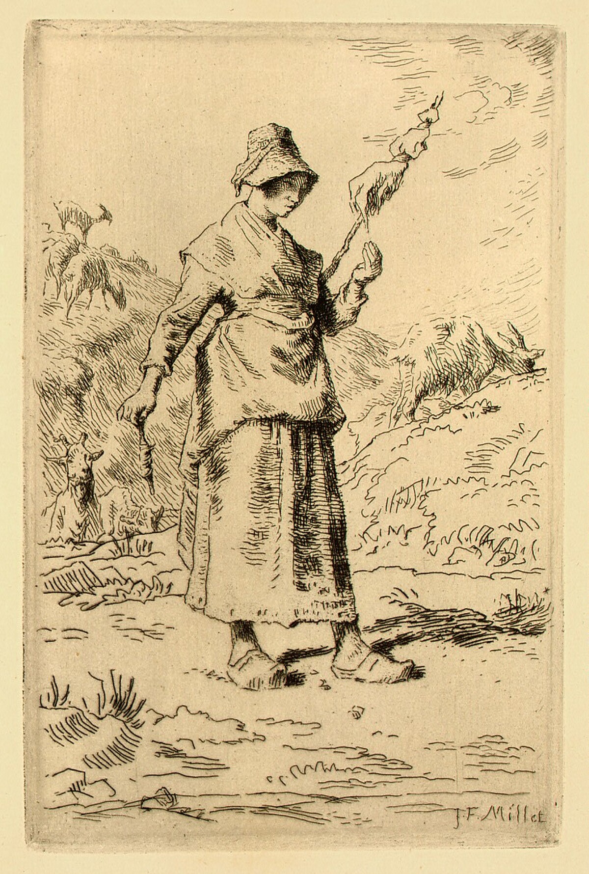 Composition de F. Millet (Composition by F. Millet) by Jean-François Millet