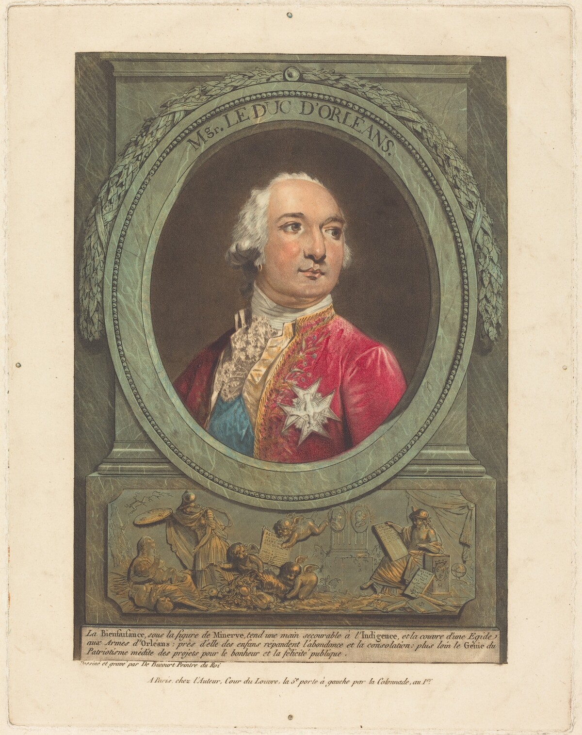 Mgr. Le duc d'Orléans by Philibert-Louis Debucourt