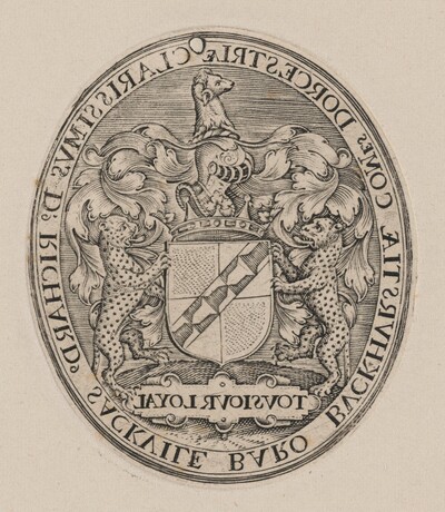 Shield of Richard Sackville, 3rd Earl of Dorset [right half]