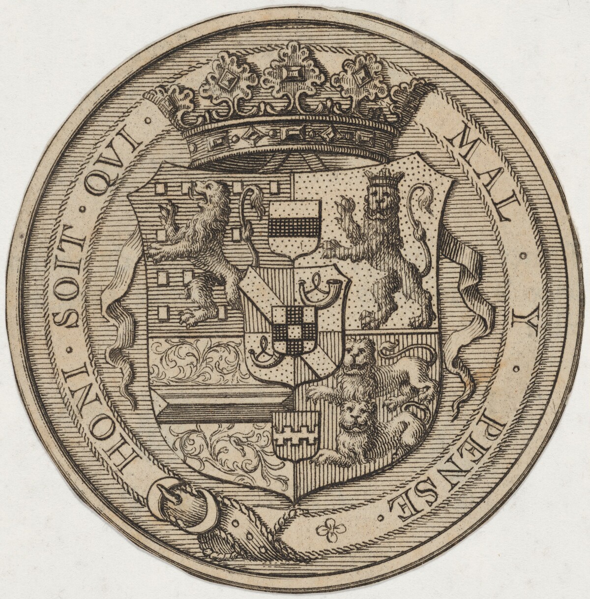 Coat of Arms in a Circle by Unknown Artist