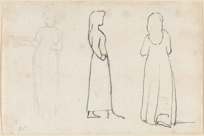 Three Sketches of a Standing Woman