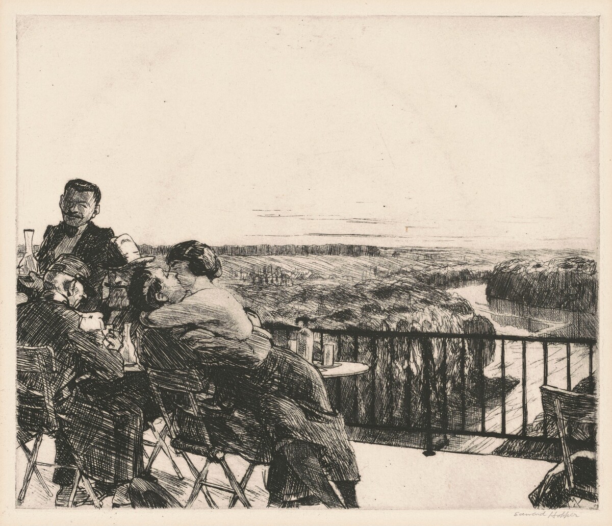 Les Deux Pigeons by Edward Hopper