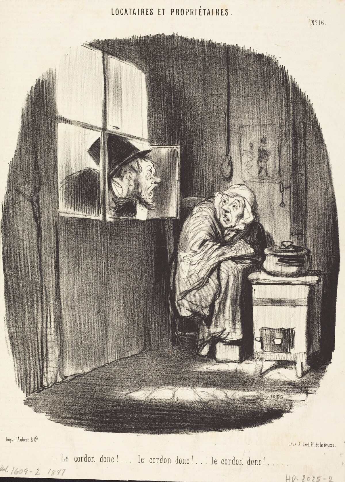 Le Cordon donc!... by Honoré Daumier