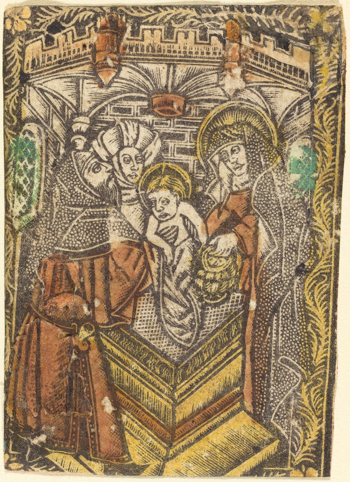 The Presentation in the Temple by Workshop of Master of the Borders with the Four Fathers of the Church