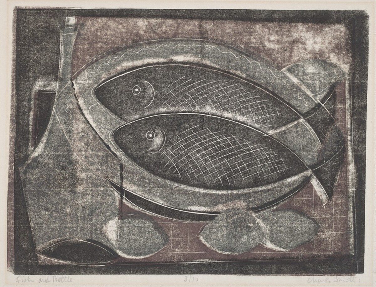 Fish and Bottle by Charles William Smith