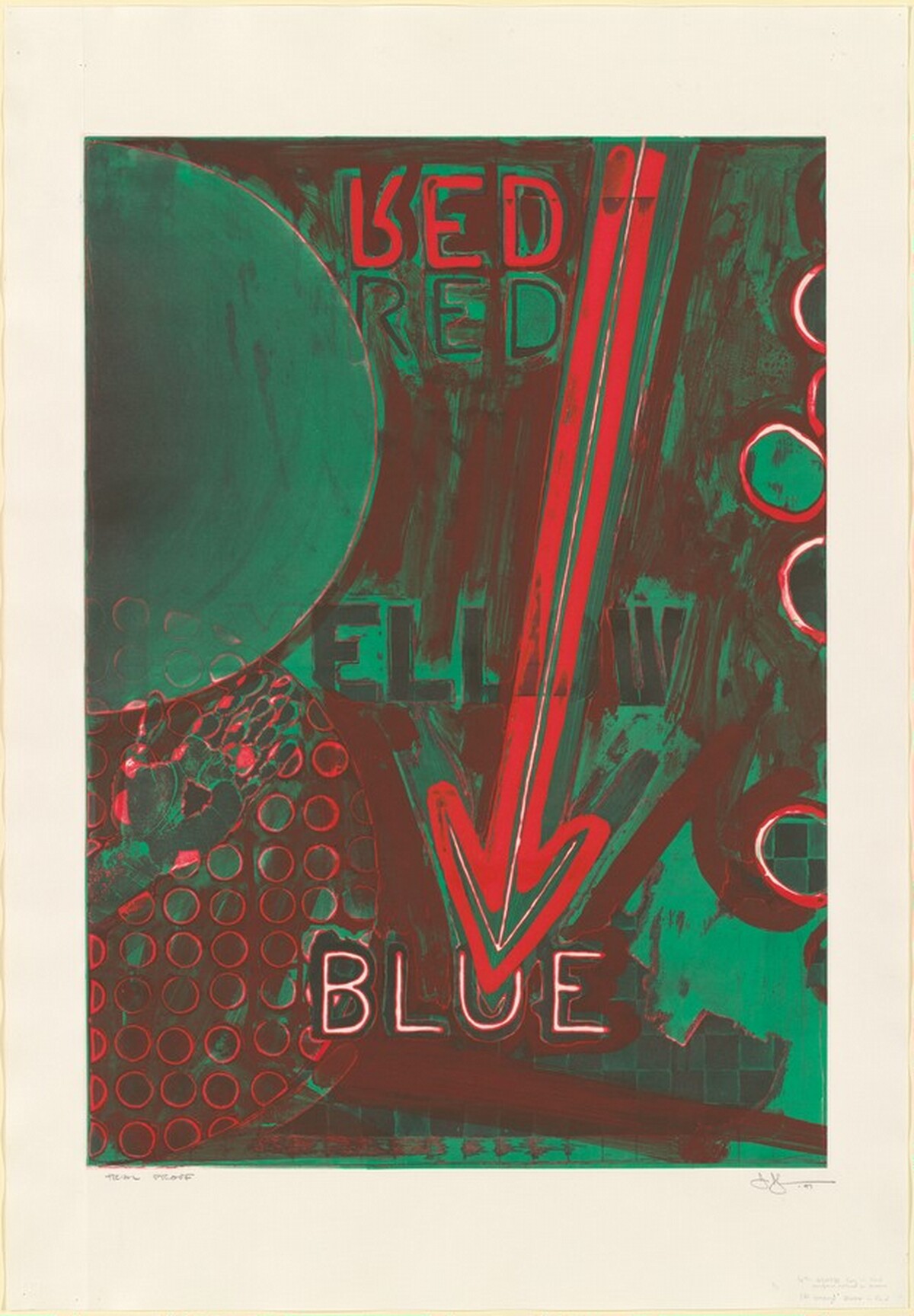 Untitled [trial proof] by Jasper Johns