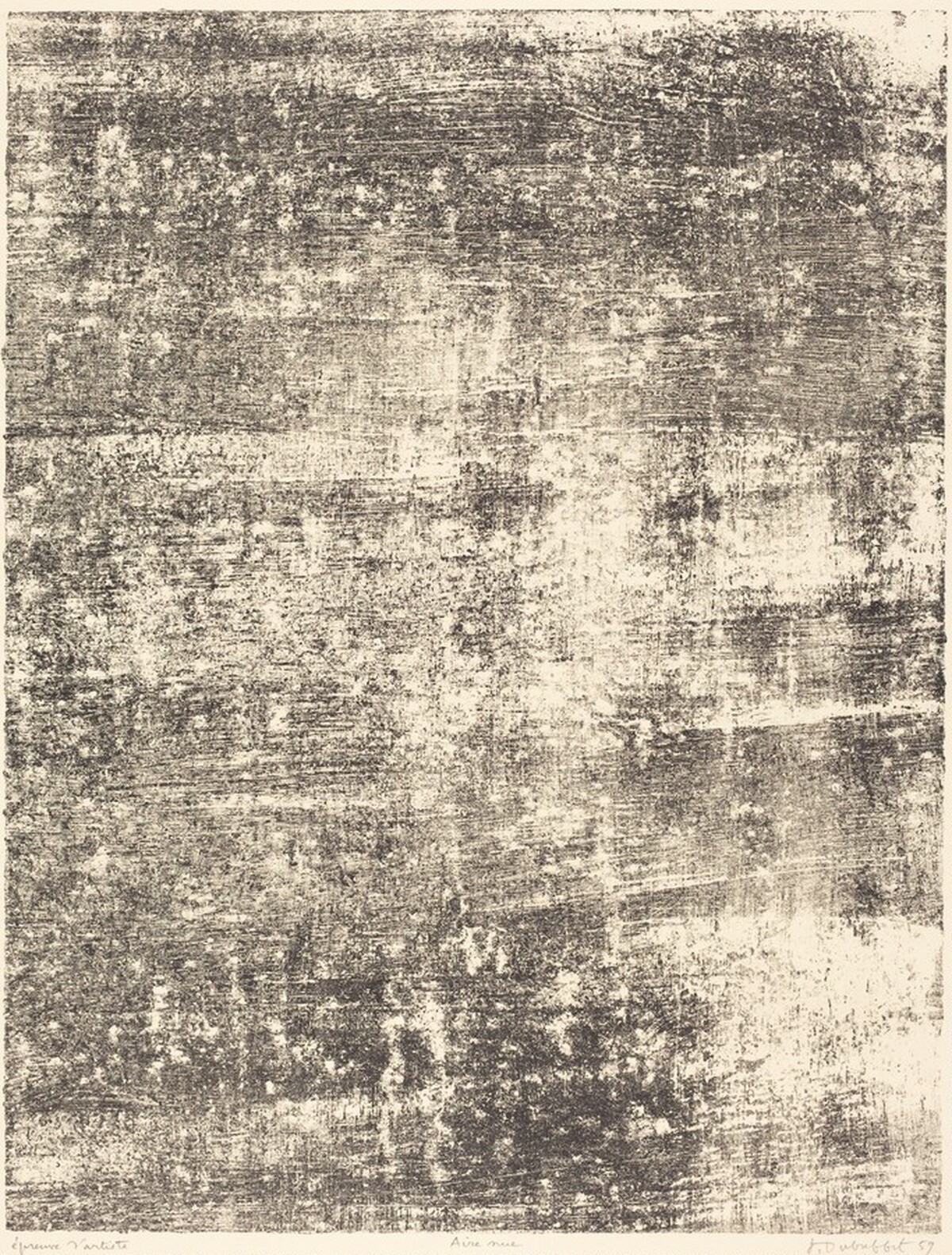 Aire nue by Jean Dubuffet