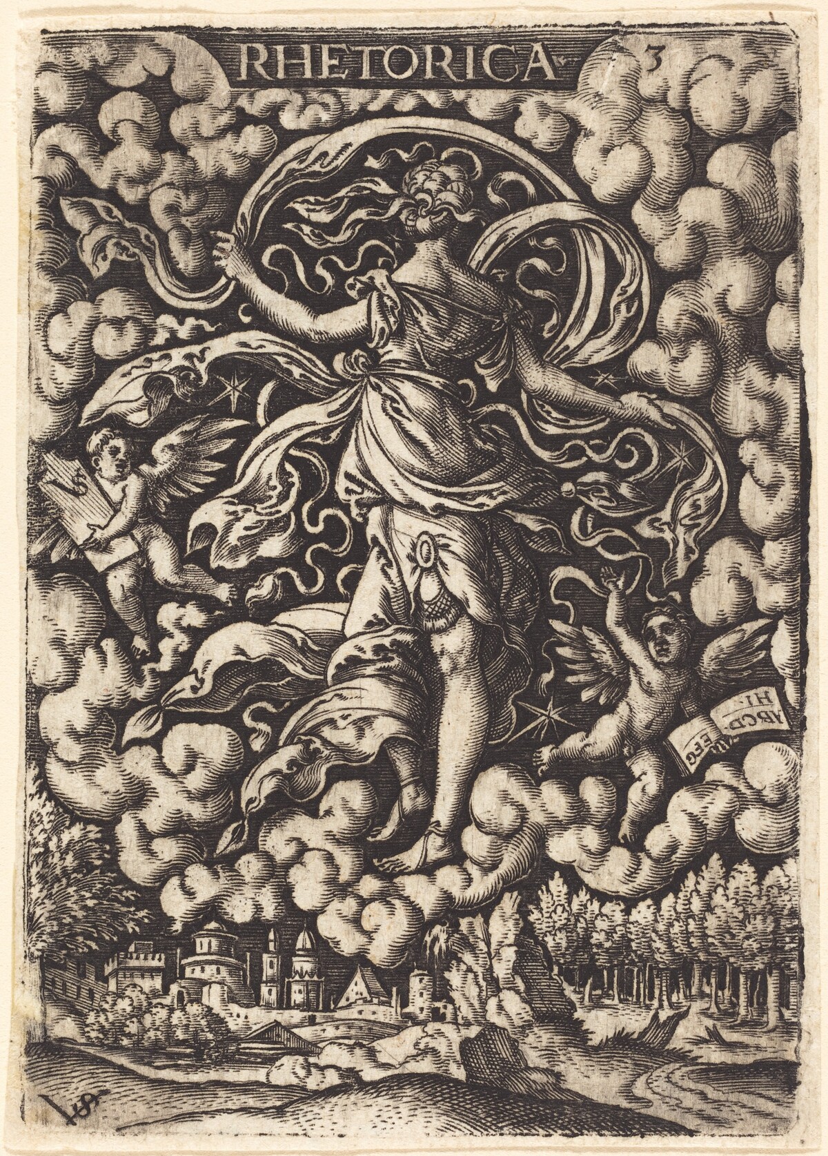 Rhetorica (Rhetoric) by Virgil Solis