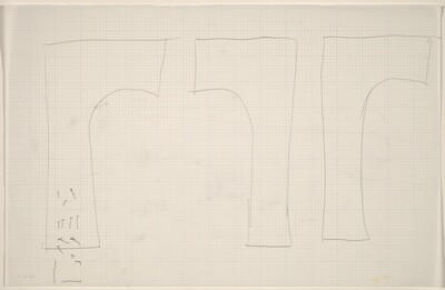 Sketch for "Building - Blocks for a Doorway" (Doorway)