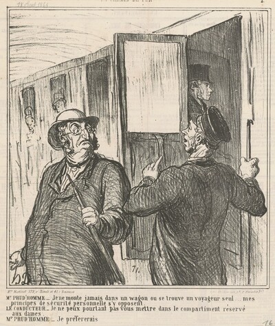 M. Prud'homme: Je ne monte jamais ...
