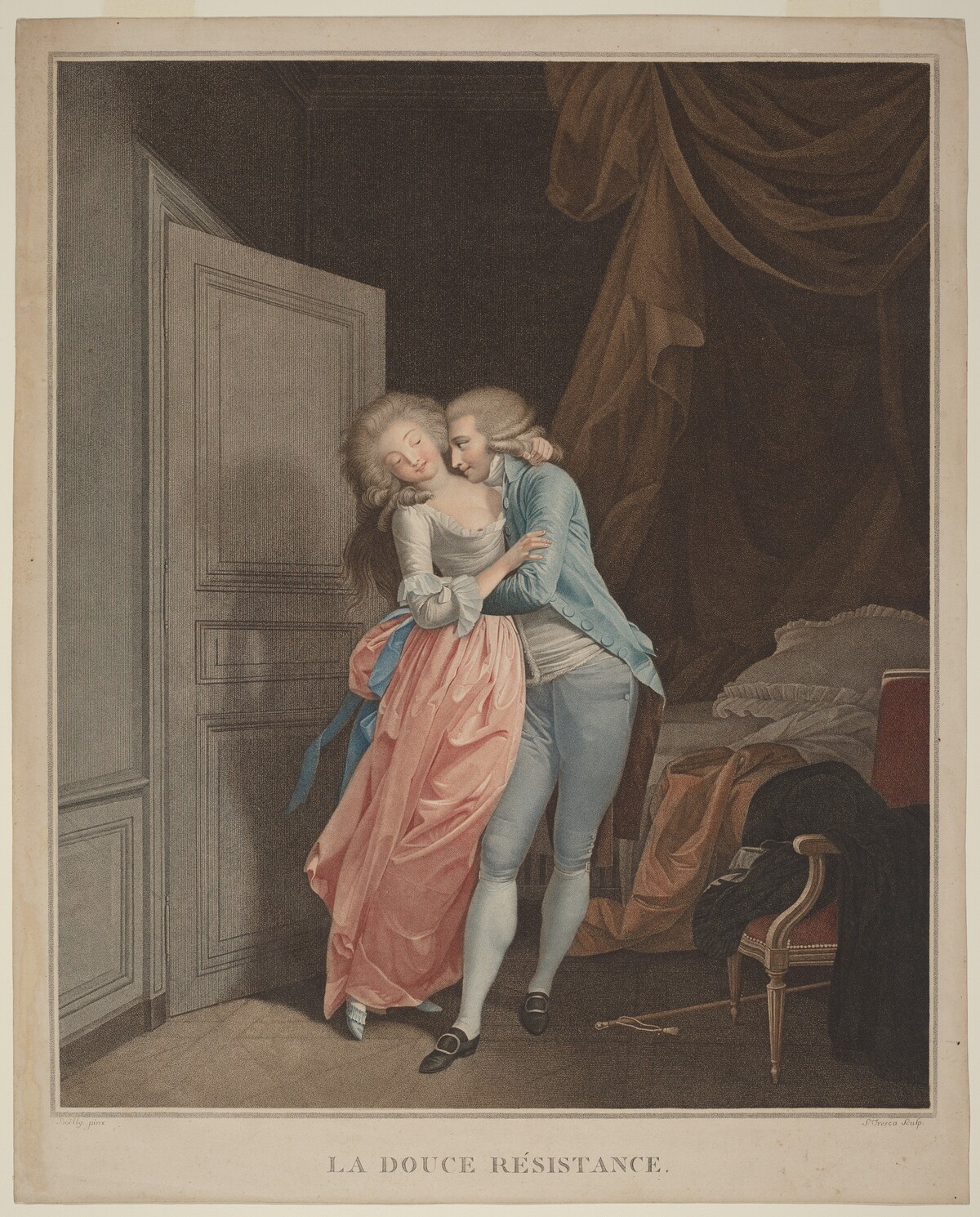 Sweet resistance (La douce resistance) by Salvatore Tresca after Louis-Léopold Boilly