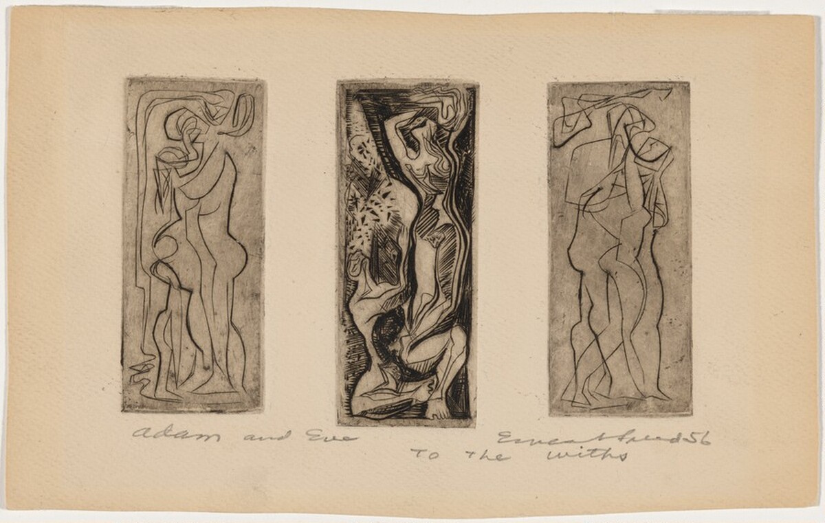 Adam and Eve by Ernest Bradfield Freed