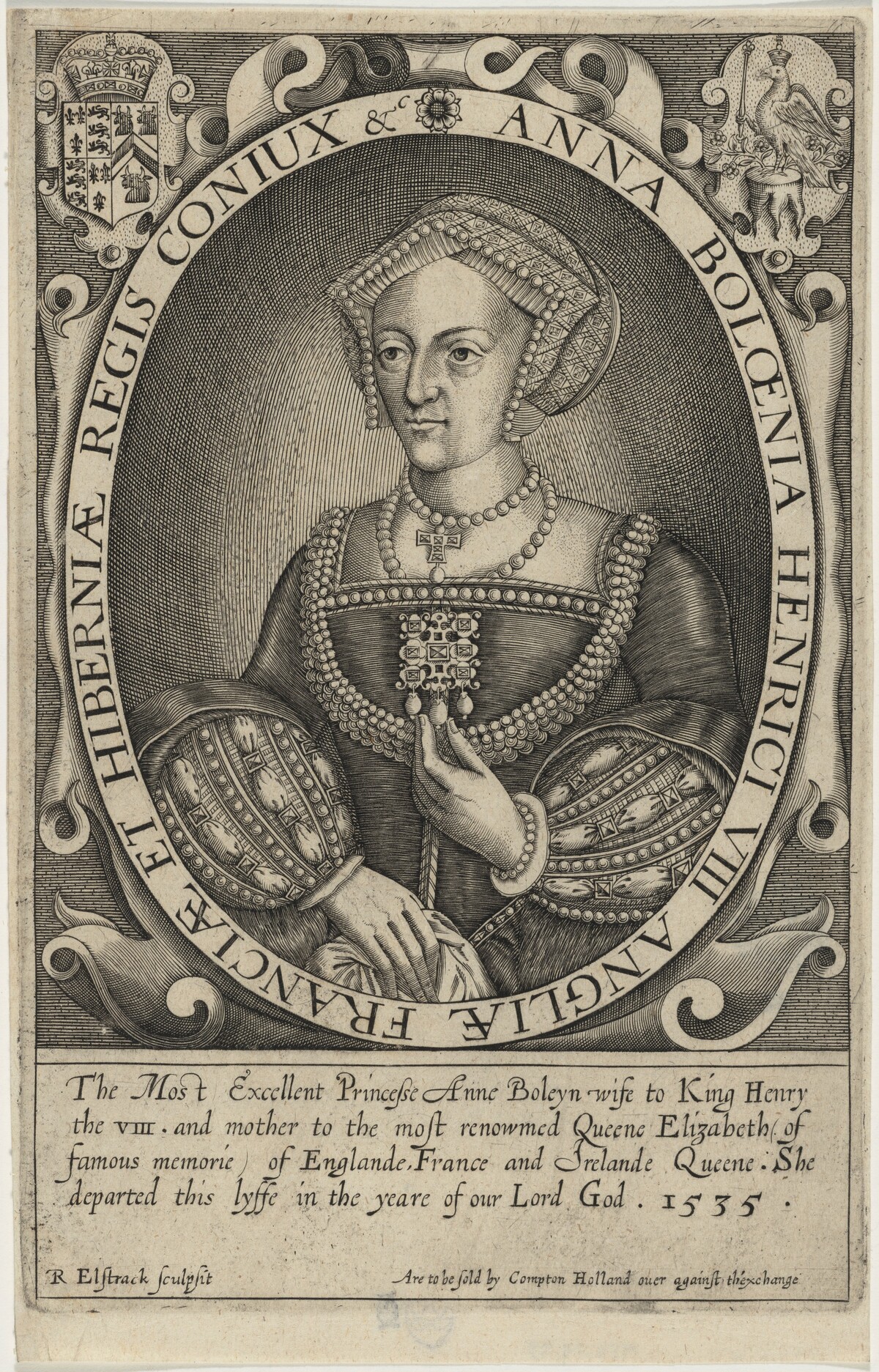 Anne Boleyn by Renold Elstrack