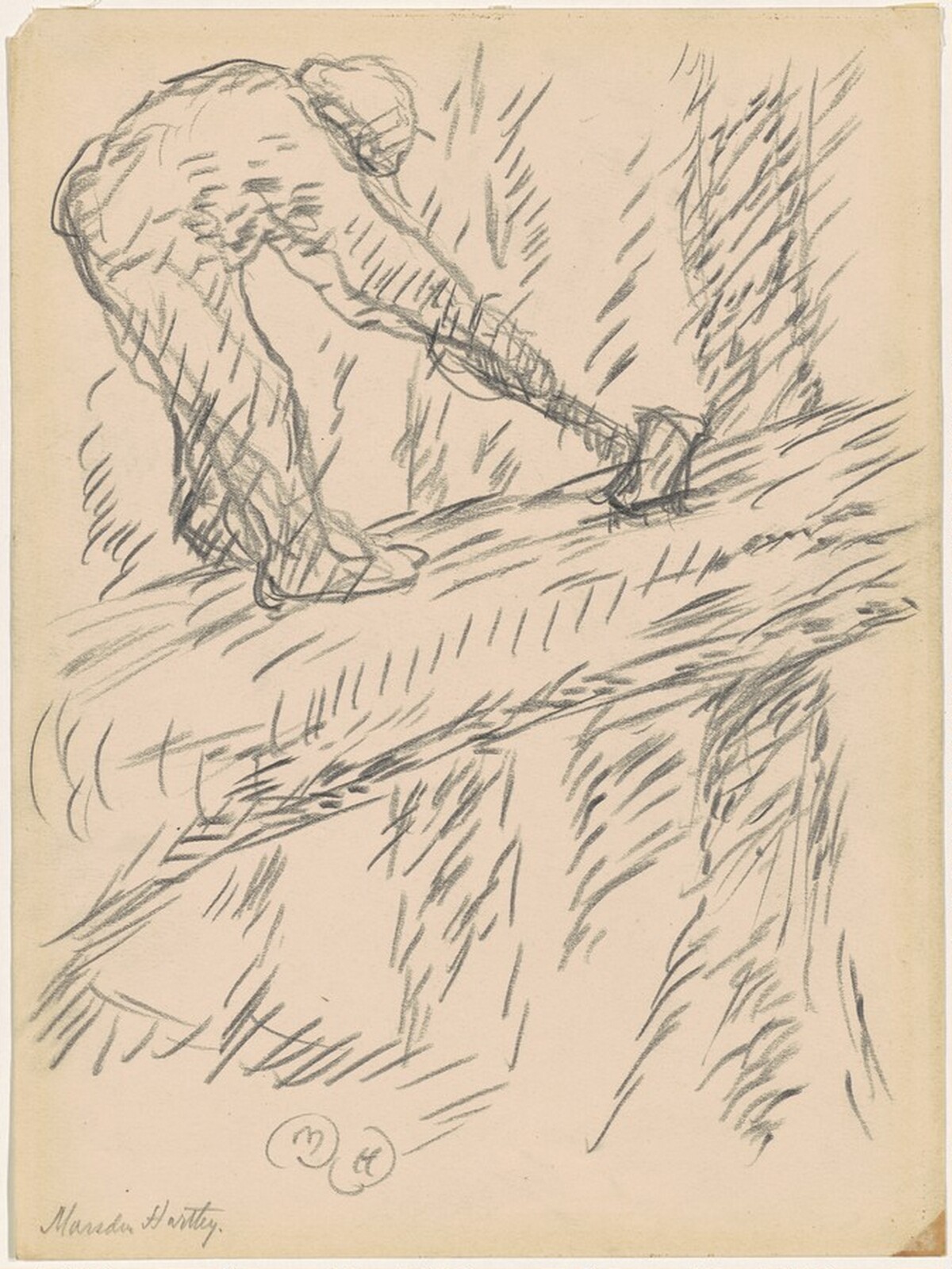 The Lumberjack by Marsden Hartley