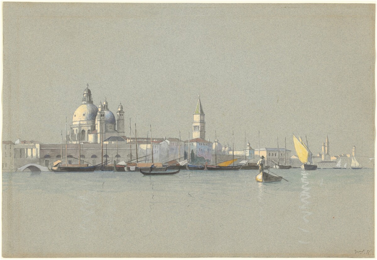 View across the Giudecca Canal toward the Salute and the Campanile of San Marco by William Stanley Haseltine
