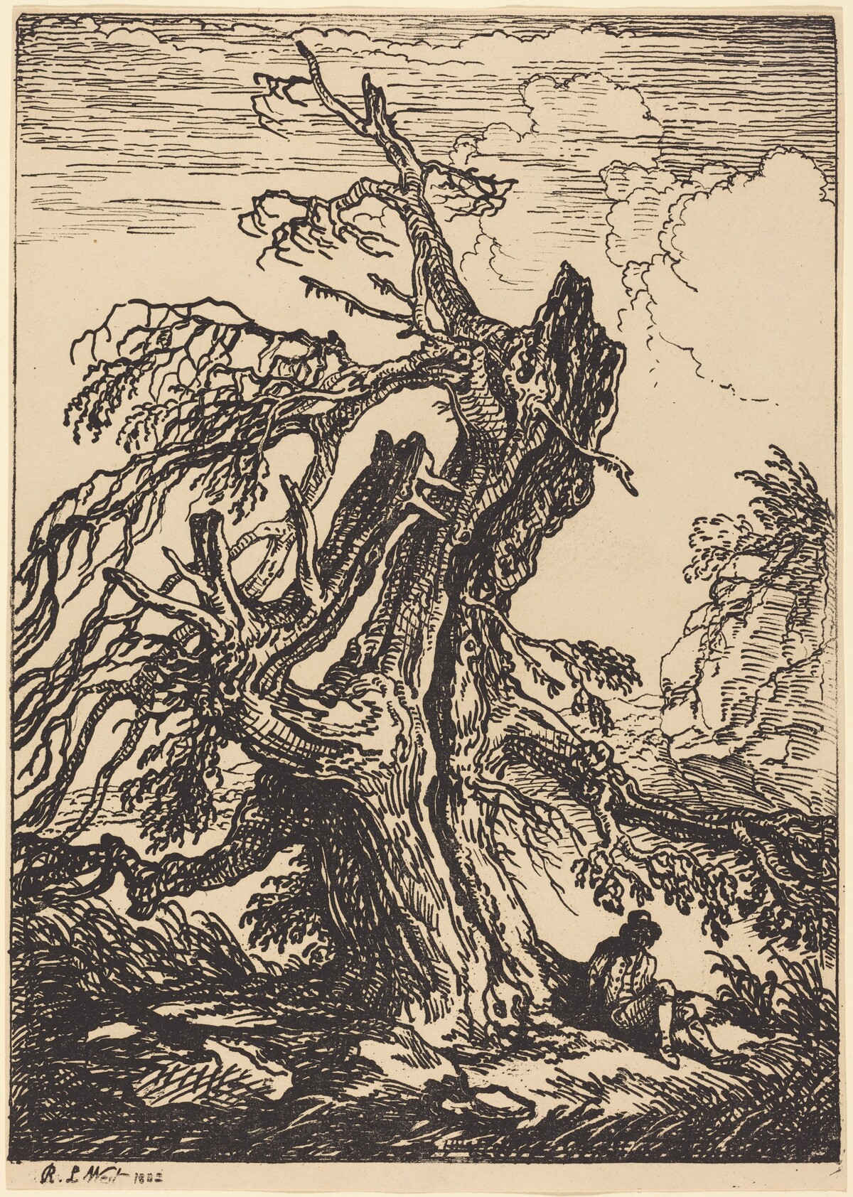 Study of a Tree by Raphael Lamar West