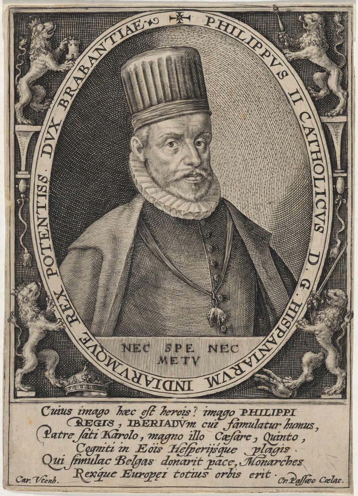 Philip II, King of Spain by Crispijn de Passe I