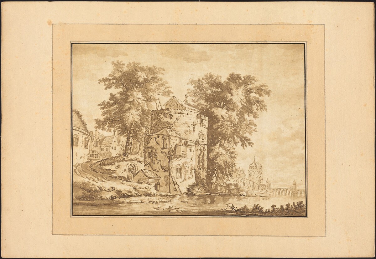 Dutch Landscape by Regina Schönecker after Abraham Rademaker