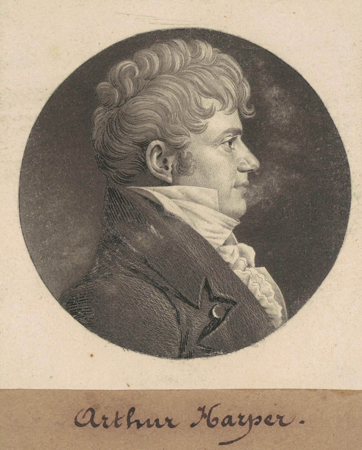 Arthur Harper by Charles B. J. Févret de Saint-Mémin