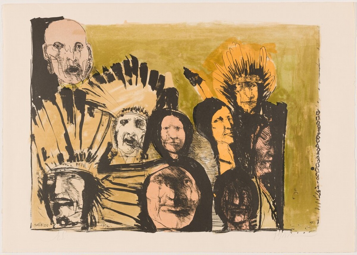 Indian Faces by Leonard Baskin