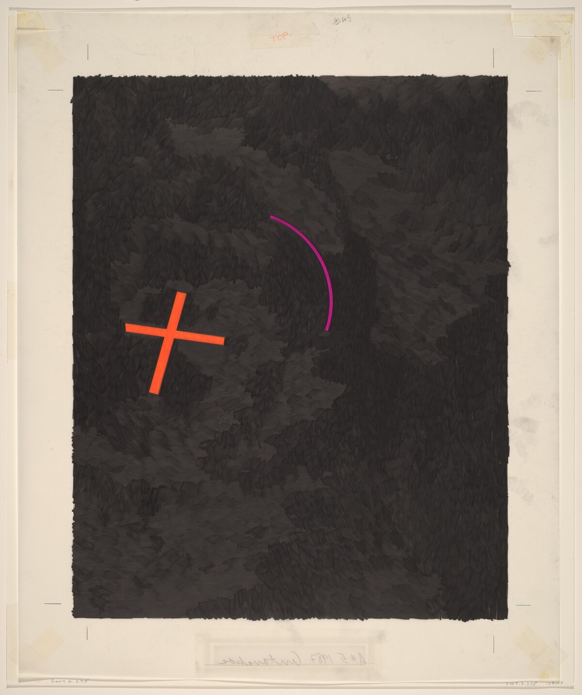 Untitled Drawing A#5 - 87 by Stephen Antonakos