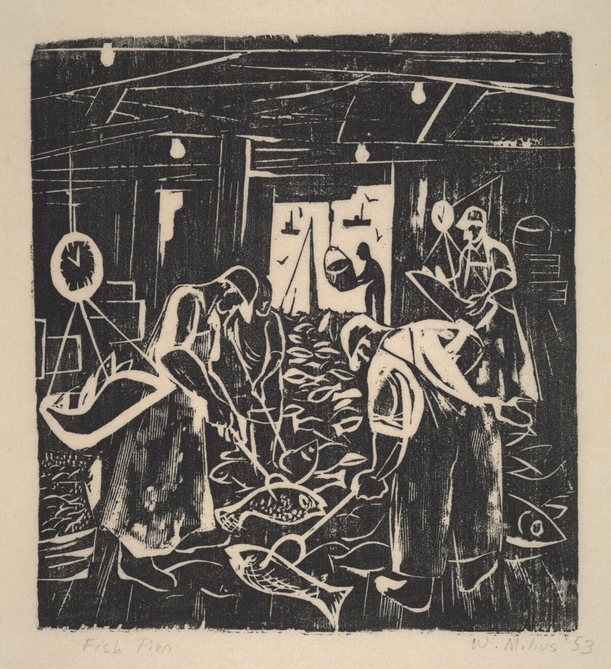 Fish Pier by Winifred Milius Lubell