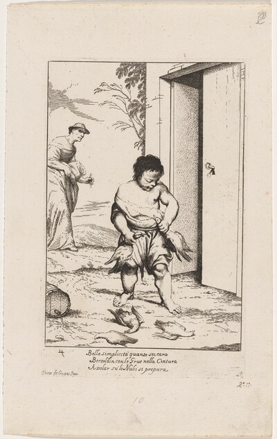 Bertoldino Fastening Geese to His Belt